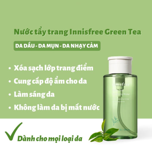 tẩy trang innisfree green tea